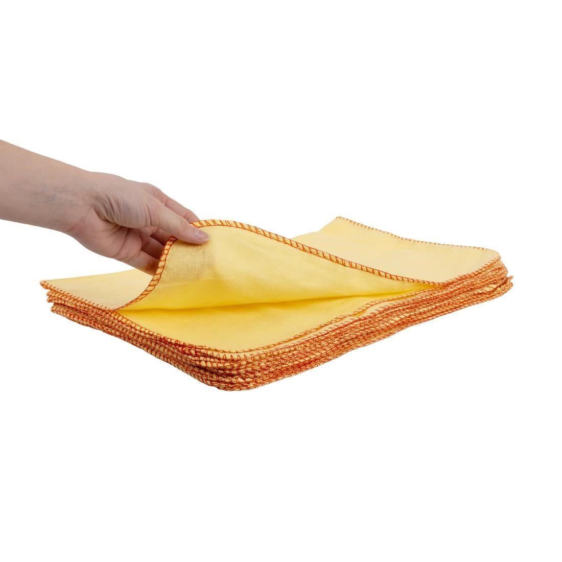 Jantex Yellow Dusters 500x400mm (10 Pack)