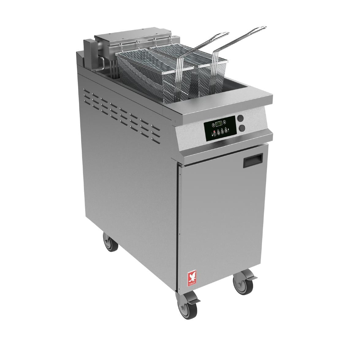 Falcon Dominator Plus Free Standing Programmable Electric Filtration Angel Fryer on Castors E3840FXP