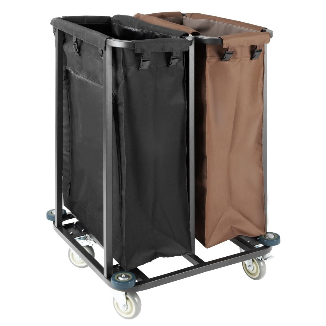 JB760 Jantex 2 Compartment Linen Trolley - 2x100Ltr