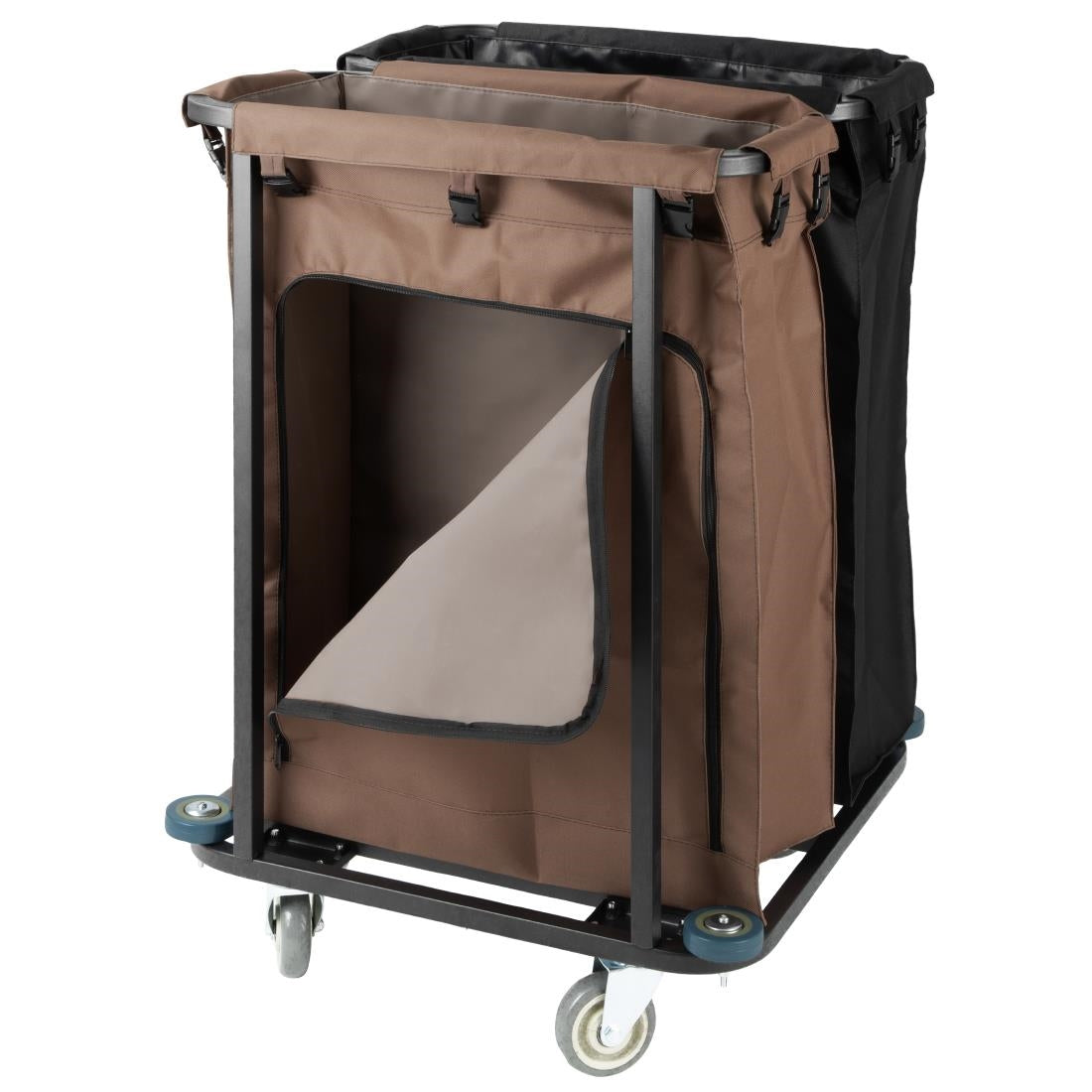 JB760 Jantex 2 Compartment Linen Trolley - 2x100Ltr