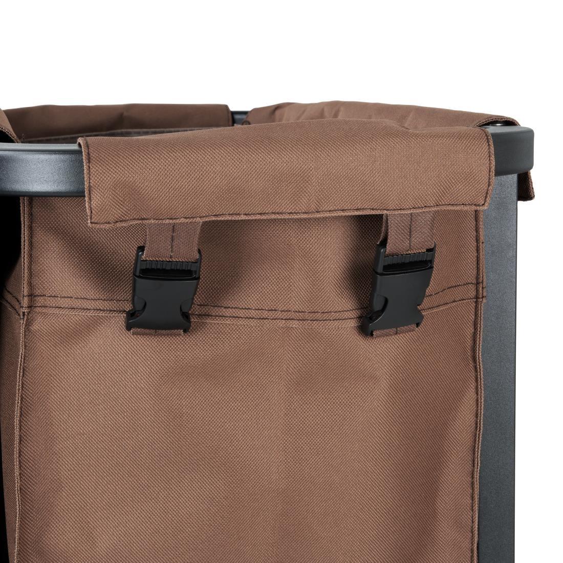 JB760 Jantex 2 Compartment Linen Trolley - 2x100Ltr