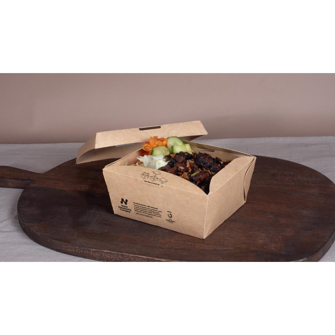 JB810 Notpla Open Meal Box 800ml(Pack 260)