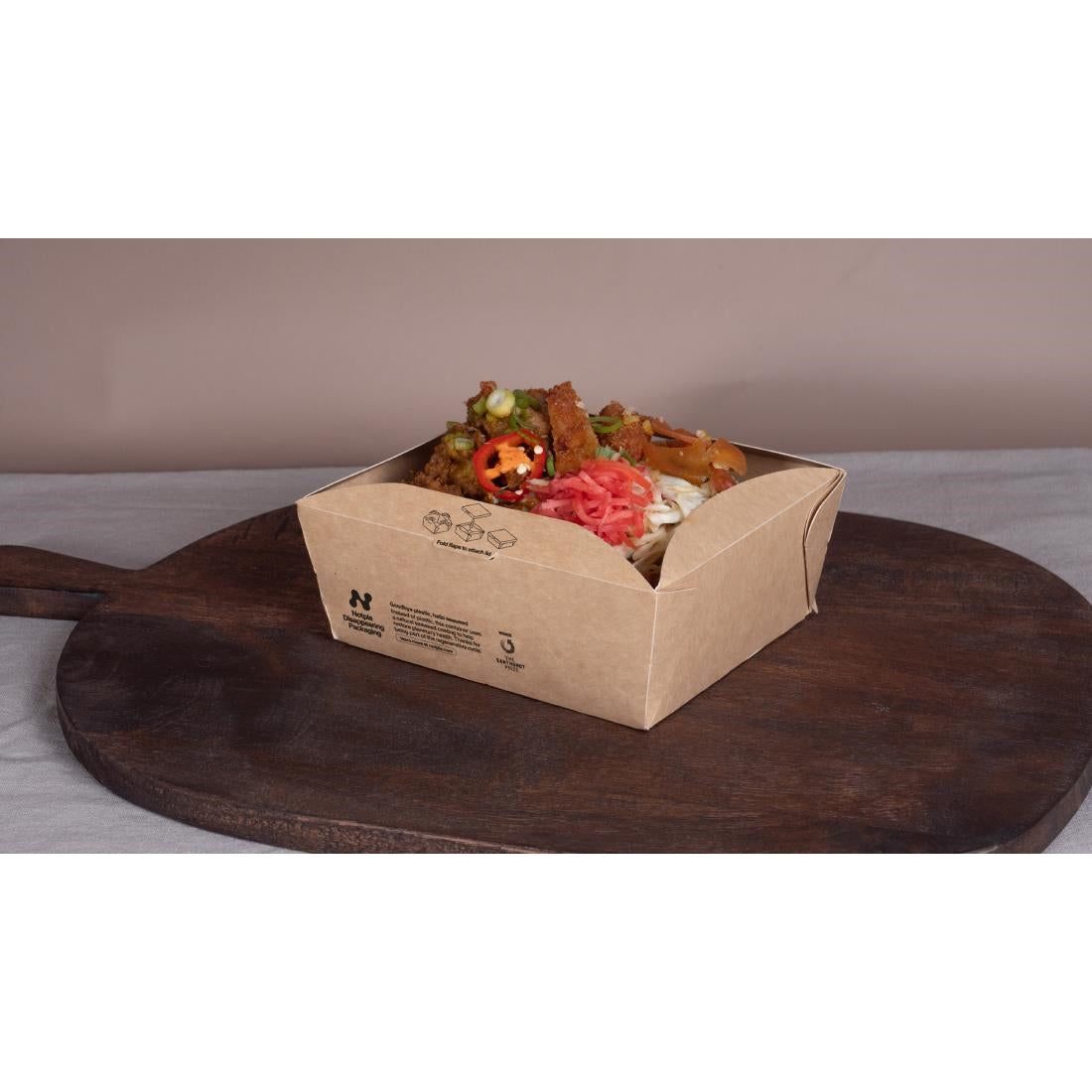 JB812 Notpla Open Meal Box 1 Litre(Pack 260)