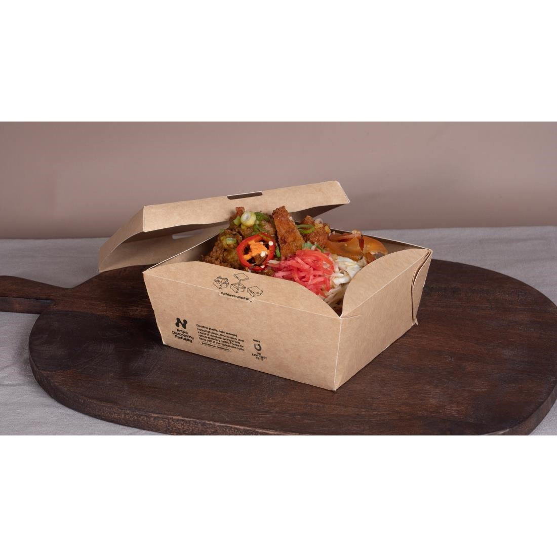 JB812 Notpla Open Meal Box 1 Litre(Pack 260)