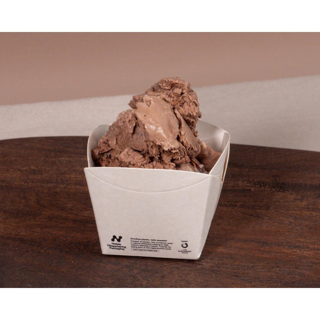 JB814 Notpla Square Open Box White - 350ml (Pack 250)