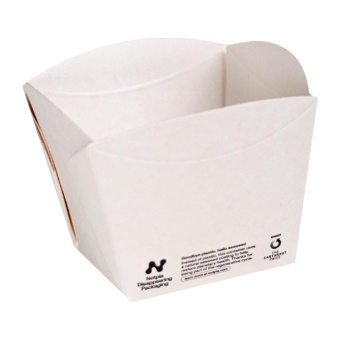 JB814 Notpla Square Open Box White - 350ml (Pack 250)