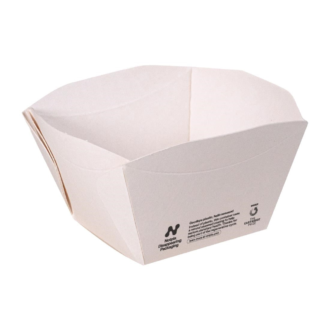 JB815 Notpla Square Open Box White - 550ml (Pack 500)