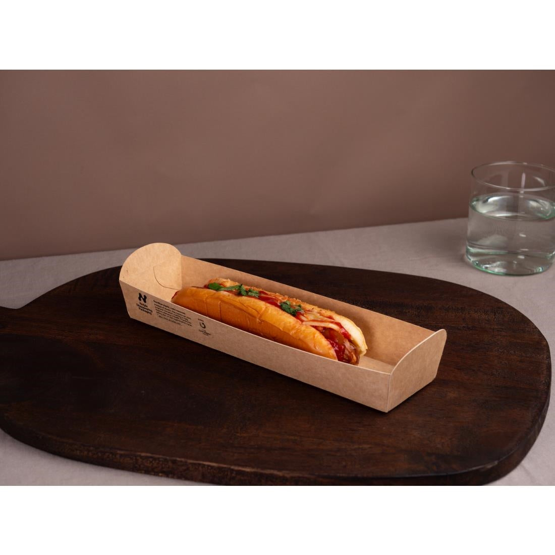 JB816 Notpla Hotdog Tray 10"x3" (Pack 320)