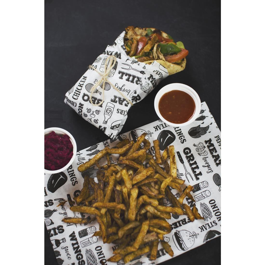 JB825 Vegware Greaseproof Sheets Grill - 400x300mm (Box 1000)