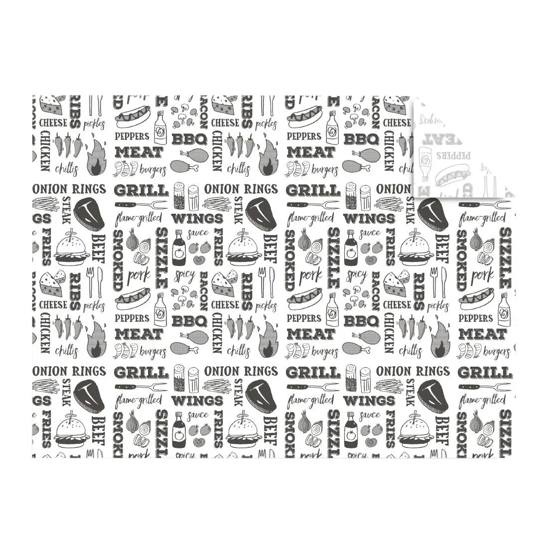 JB825 Vegware Greaseproof Sheets Grill - 400x300mm (Box 1000)