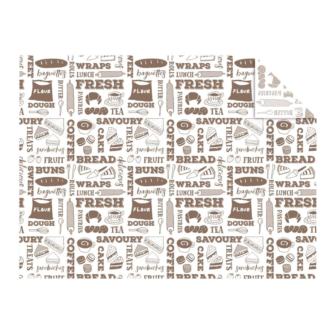 JB826 Vegware Greaseproof Sheets Bakery - 400x300mm (Box 1000)