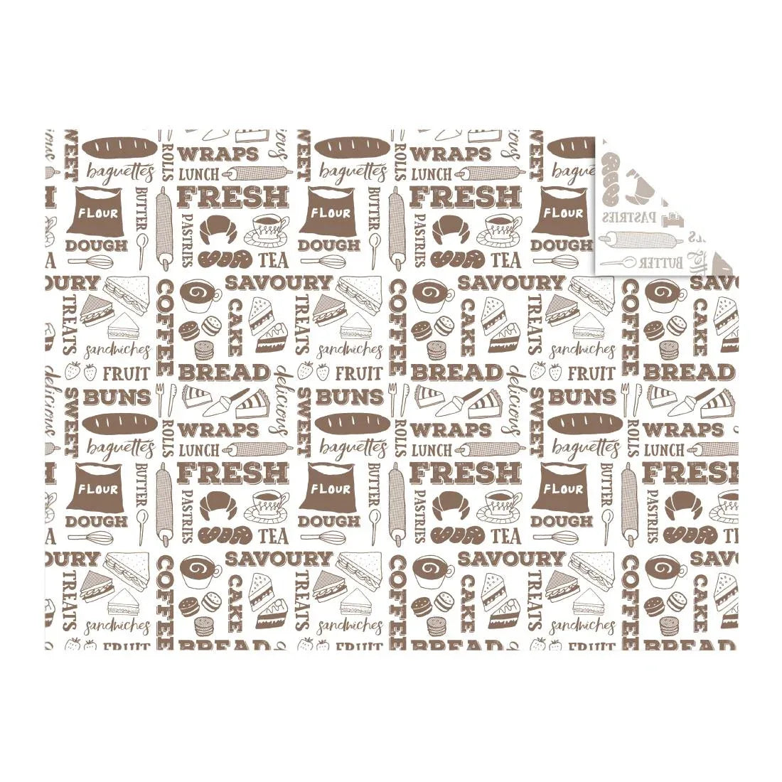 JB826 Vegware Greaseproof Sheets Bakery - 400x300mm (Box 1000)