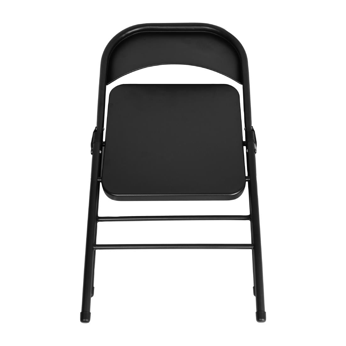 Bolero Folding Metal Chairs Black (4 Pack)