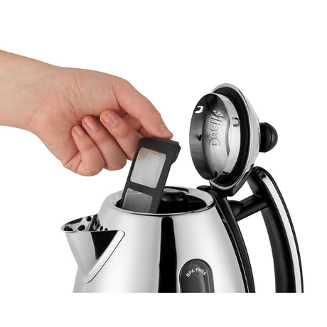 JB908 Dualit Jug Kettle Black/Polished 3kW