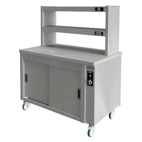 JB918 Moffat Kitchen Pass Heated Over-shelving Two Tier Gantry, Size 3 (Direct)
