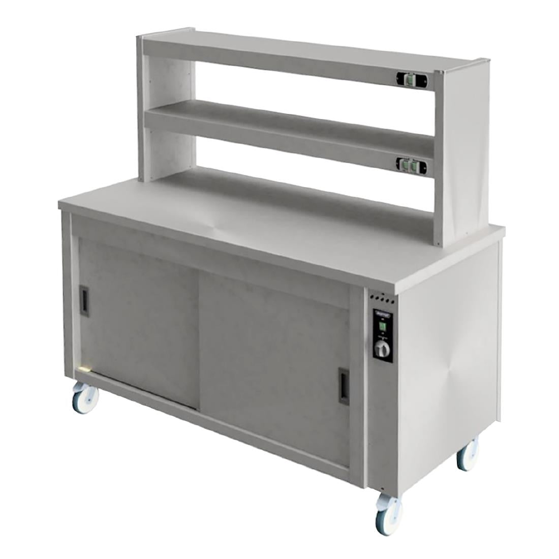 JB919 Moffat Kitchen Pass Heated Over-shelving Two Tier Gantry, Size 4 (Direct)