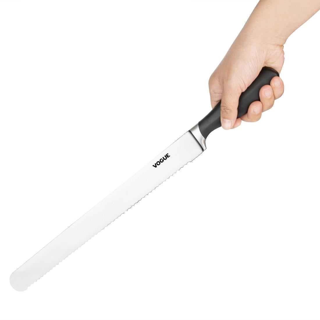 Vogue Soft Grip Serrated Slicer 30cm