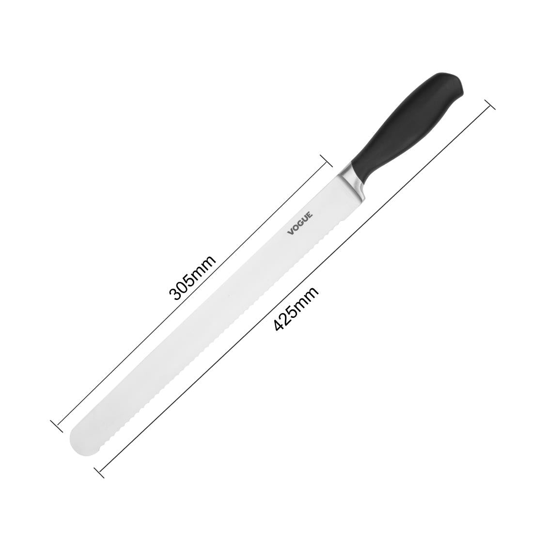 Vogue Soft Grip Serrated Slicer 30cm