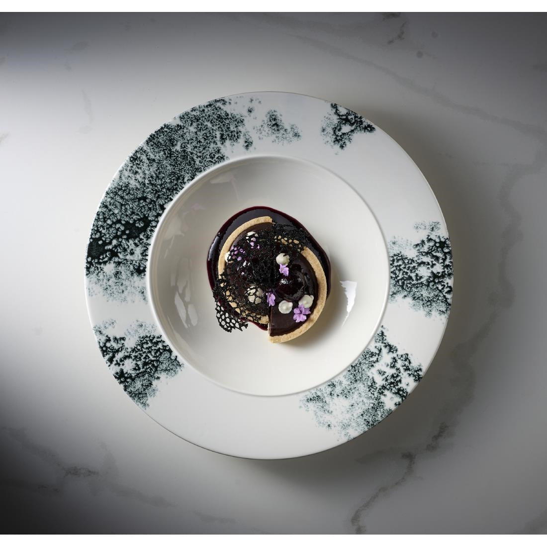 JC500 Ambience Smoke Black Standard Rim Bowl - 280mm (Pack 6) (Direct)