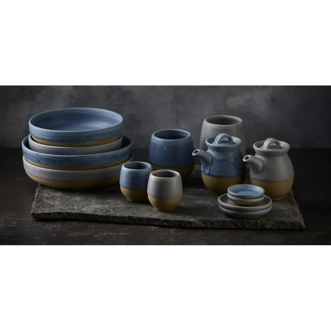 JC538 Emerge Oslo Blue Melamine Deep Bowl - 285mm (Pack 4) (Direct)