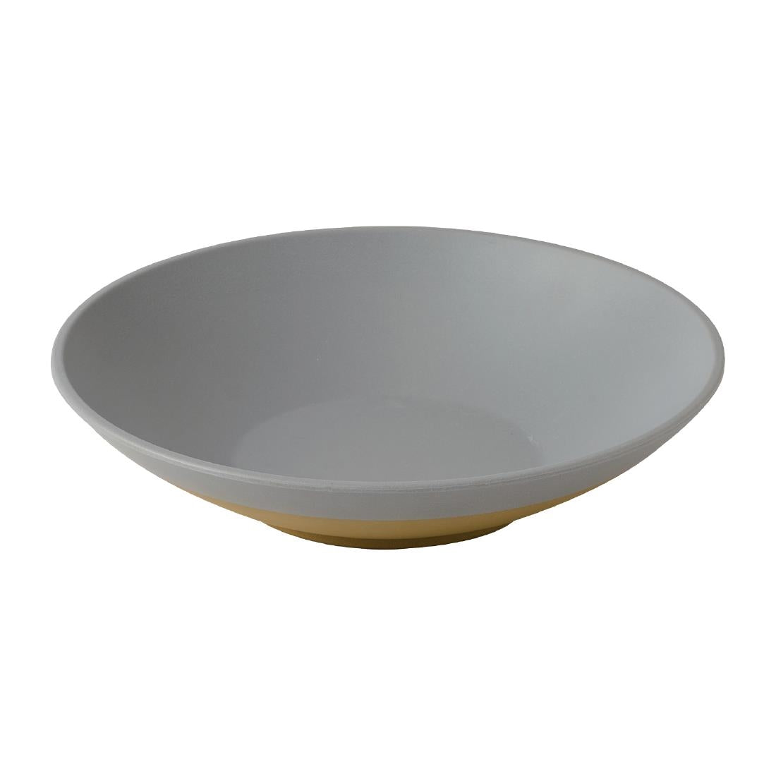 JC543 Emerge Seattle Grey Melamine Shallow Bowl - 300mm (Pack 4) (Direct)