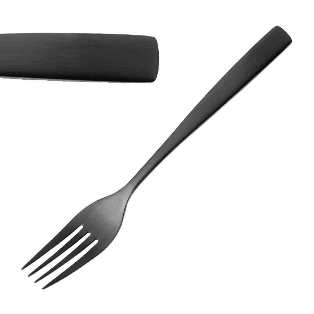 JC549 Bcn Black Cake Fork (Pack 12) (Direct)