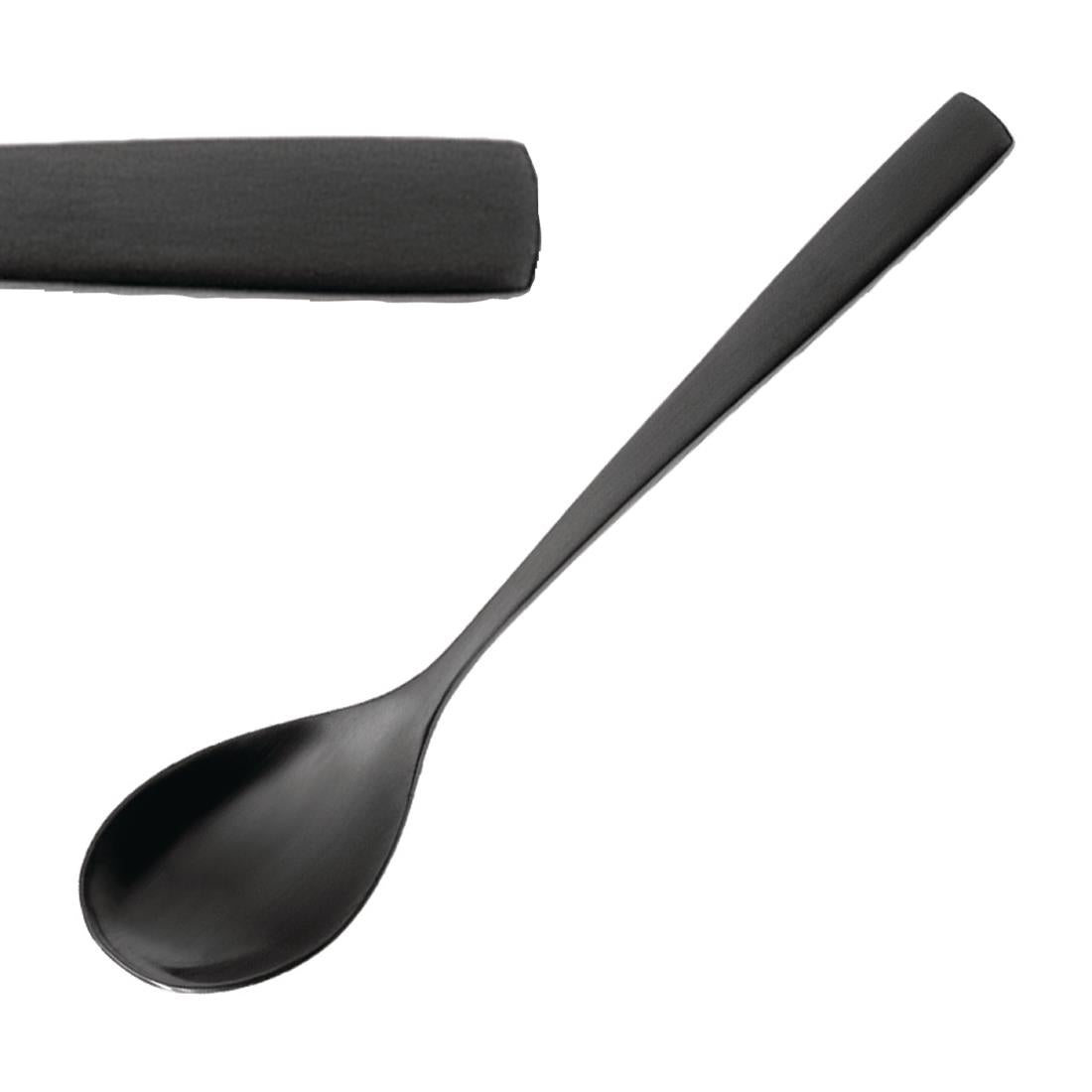 JC551 Bcn Black Moka Spoon (Pack 12) (Direct)