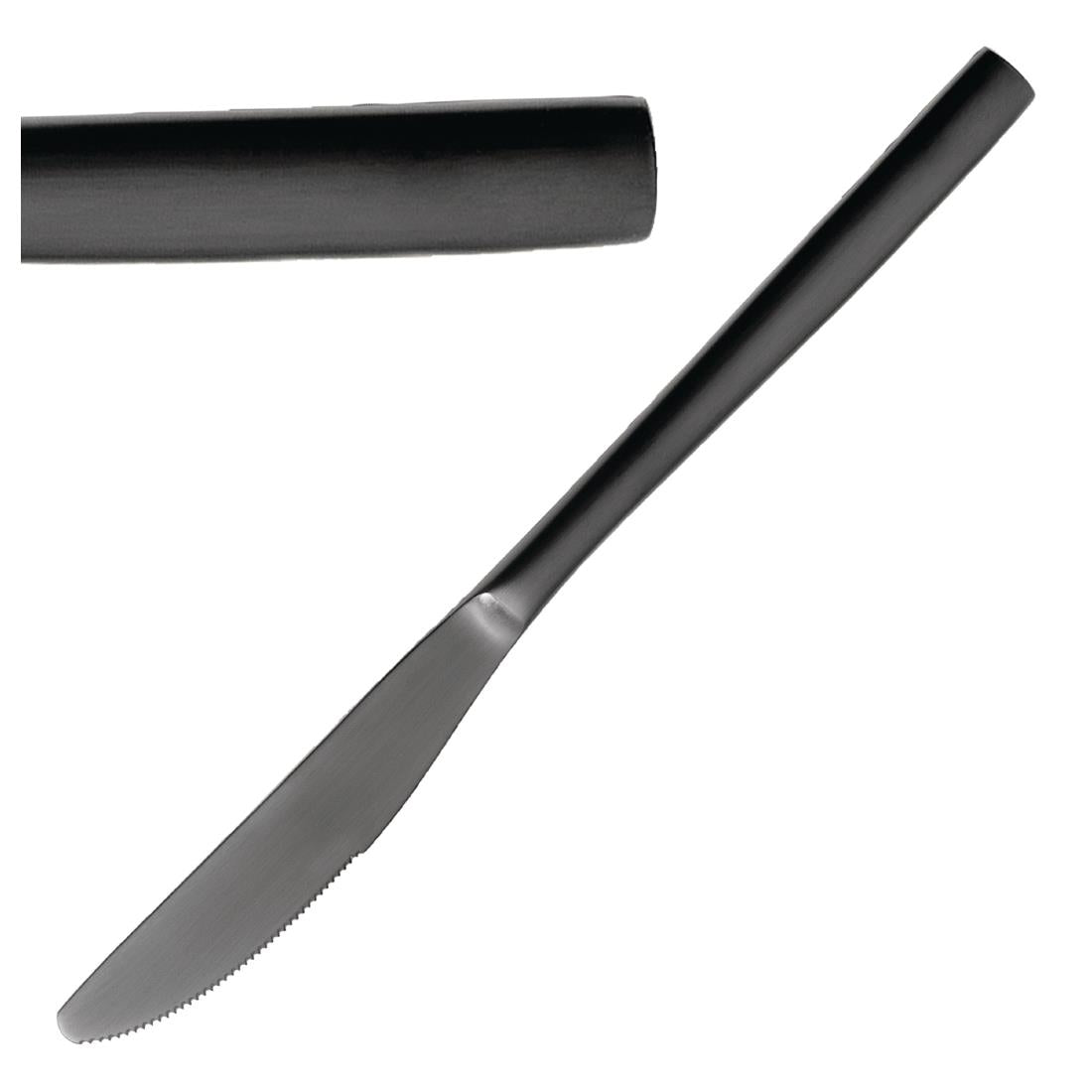 JC558 Bcn Black Dessert Knife (Pack 12) (Direct)