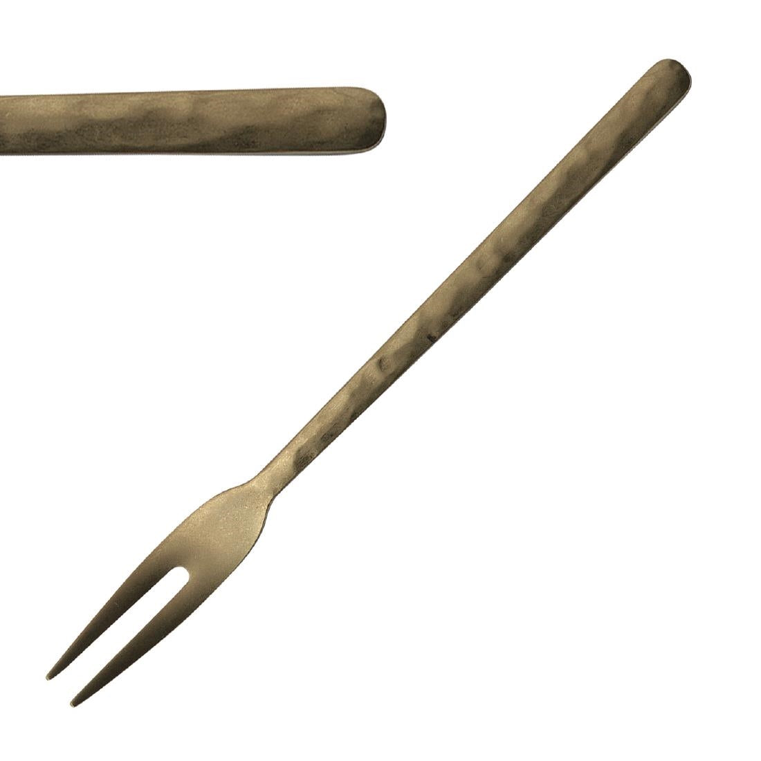 JC594 Kodai Vintage Gold Cake Fork (Pack 12) (Direct)