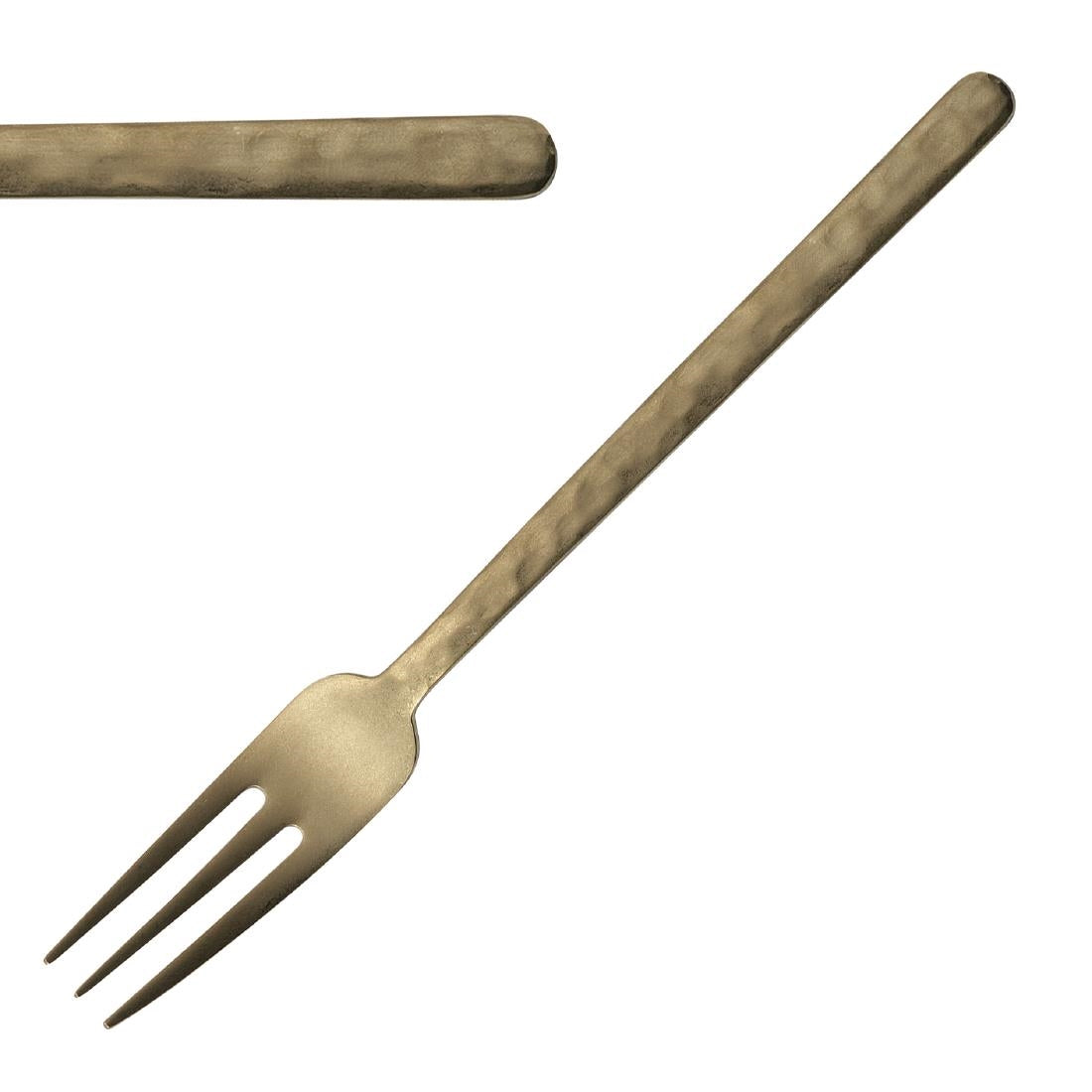 JC605 Kodai Vintage Gold Table Fork 3 Prongs Xl (Pack 12) (Direct)