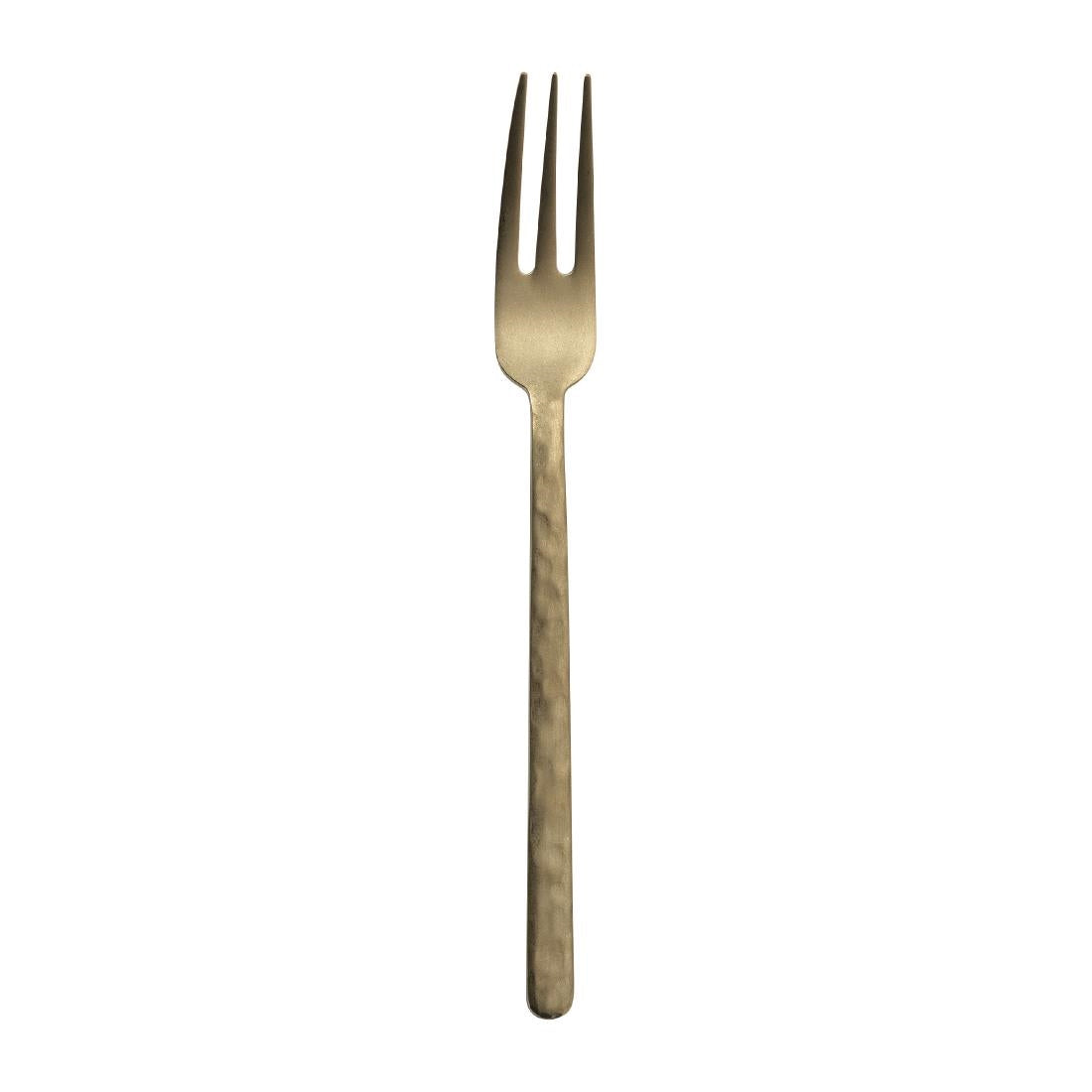 JC605 Kodai Vintage Gold Table Fork 3 Prongs Xl (Pack 12) (Direct)