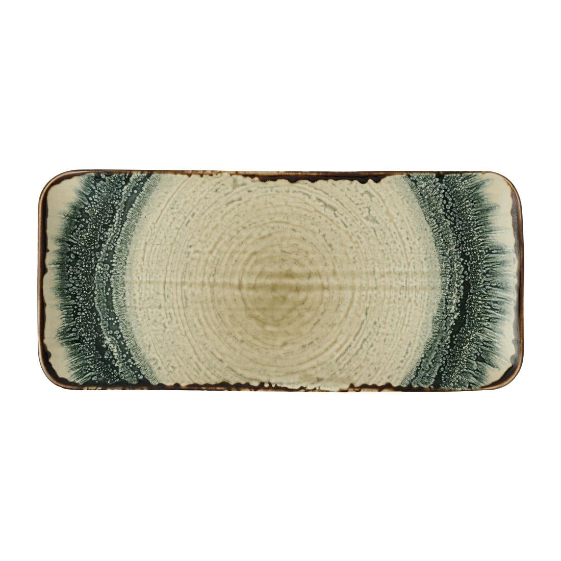 JC612 Harvest Flare Linen Organic Rectangle Platter - 350x159mm (Pack 6) (Direct)