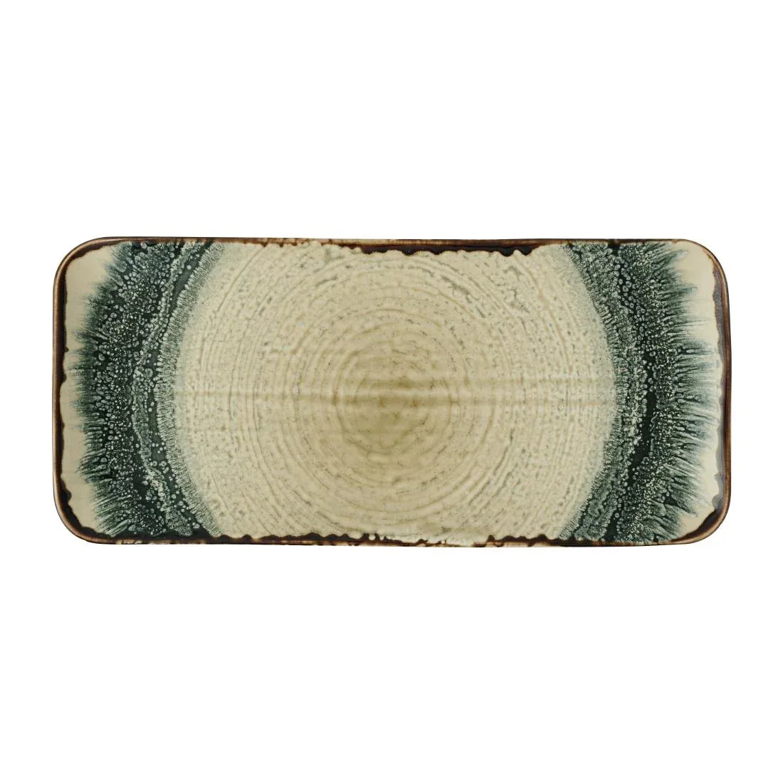 JC612 Harvest Flare Linen Organic Rectangle Platter - 350x159mm (Pack 6) (Direct)