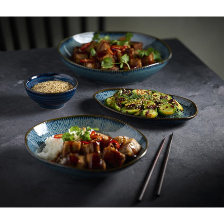 JC661 Cascade Sapphire Blue Natural Oblong - 219x130mm (Pack 6) (Direct)