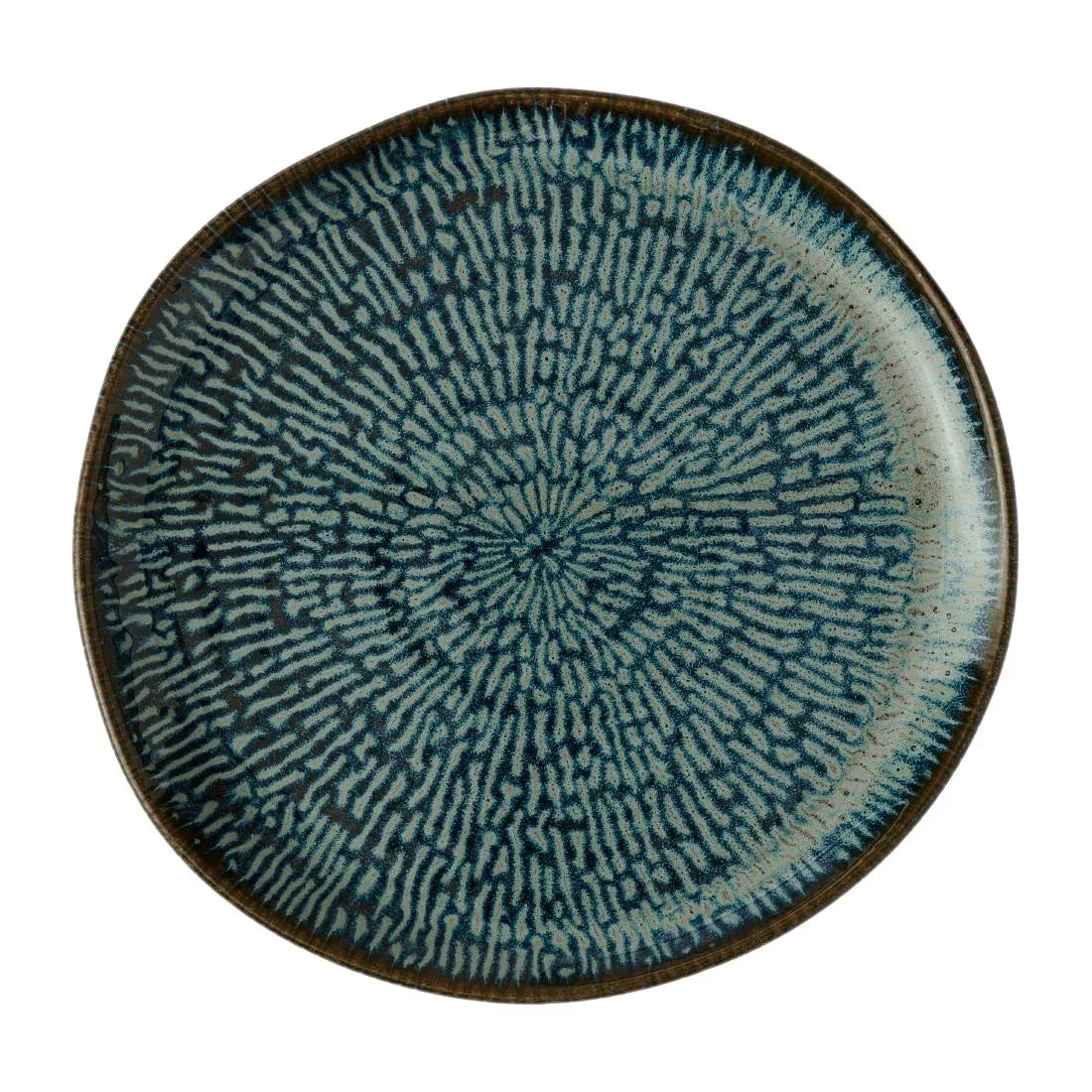 JC665 Cascade Sapphire Blue Natural Plate - 220mm (Pack 6) (Direct)