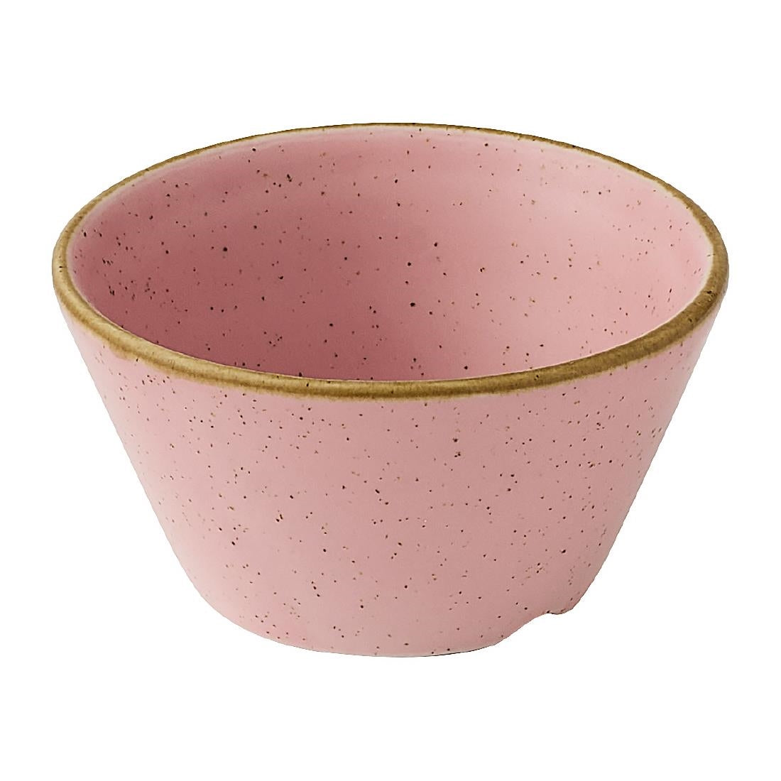 JC729 Stonecast Petal Pink Sauce Dish - 85ml (Pack 12) (Direct)