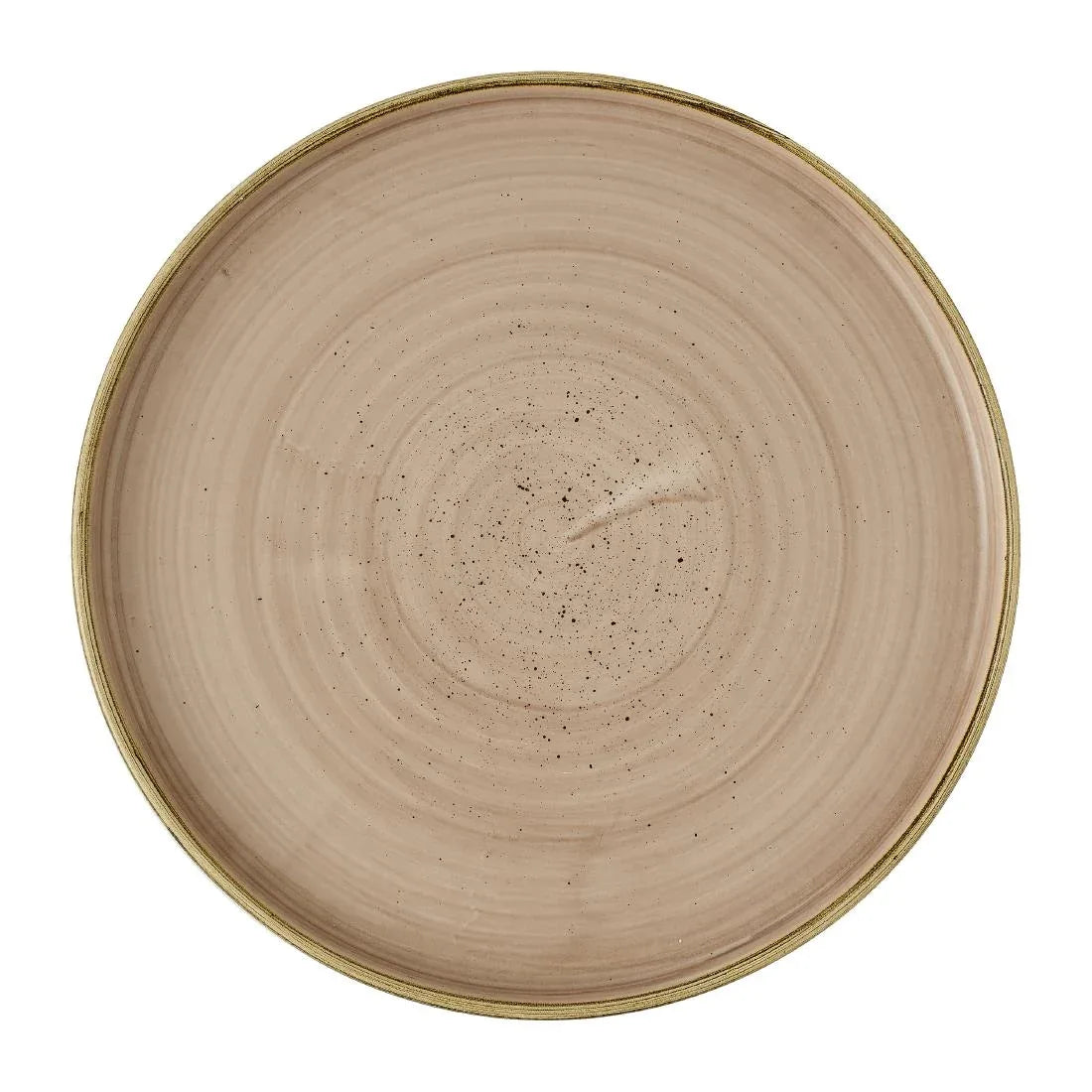 JC747 Stonecast Truffle Walled Plate Walled Plate - 260mm (Pack 6) (Direct)