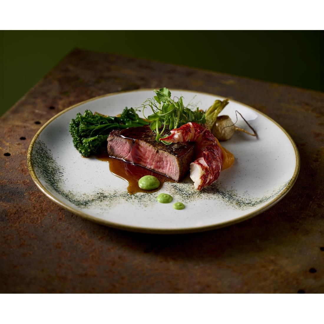 JC757 Stonecast Spice Barley White Evolve Coupe Plate - 260mm (Pack 12) (Direct)