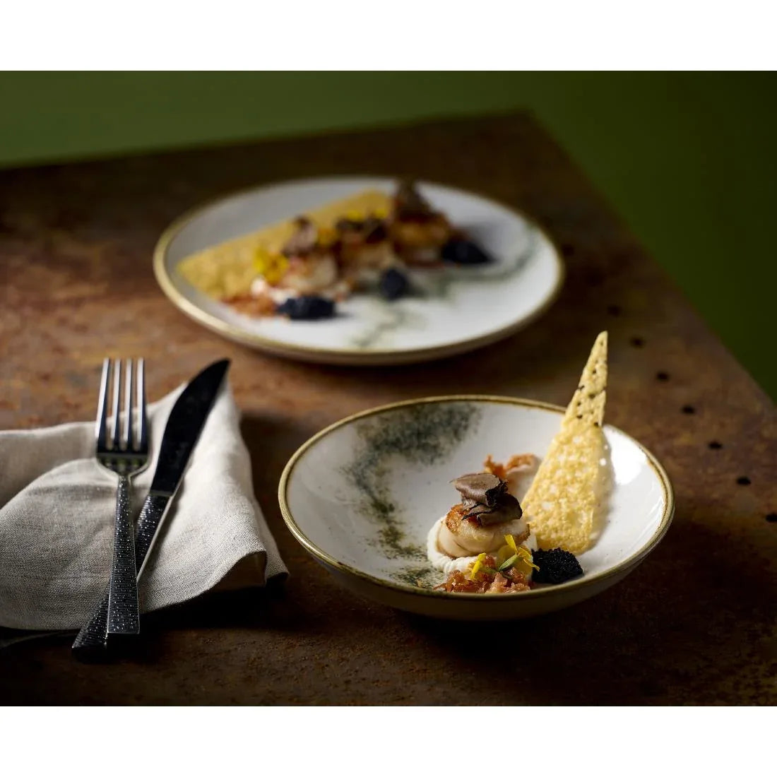 JC757 Stonecast Spice Barley White Evolve Coupe Plate - 260mm (Pack 12) (Direct)