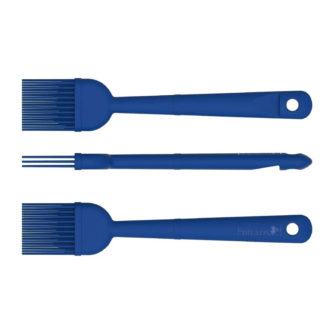 JC920 Deglon Stop Glisse Maryse Blue Heat Resistant Spatula - 9 4/5"