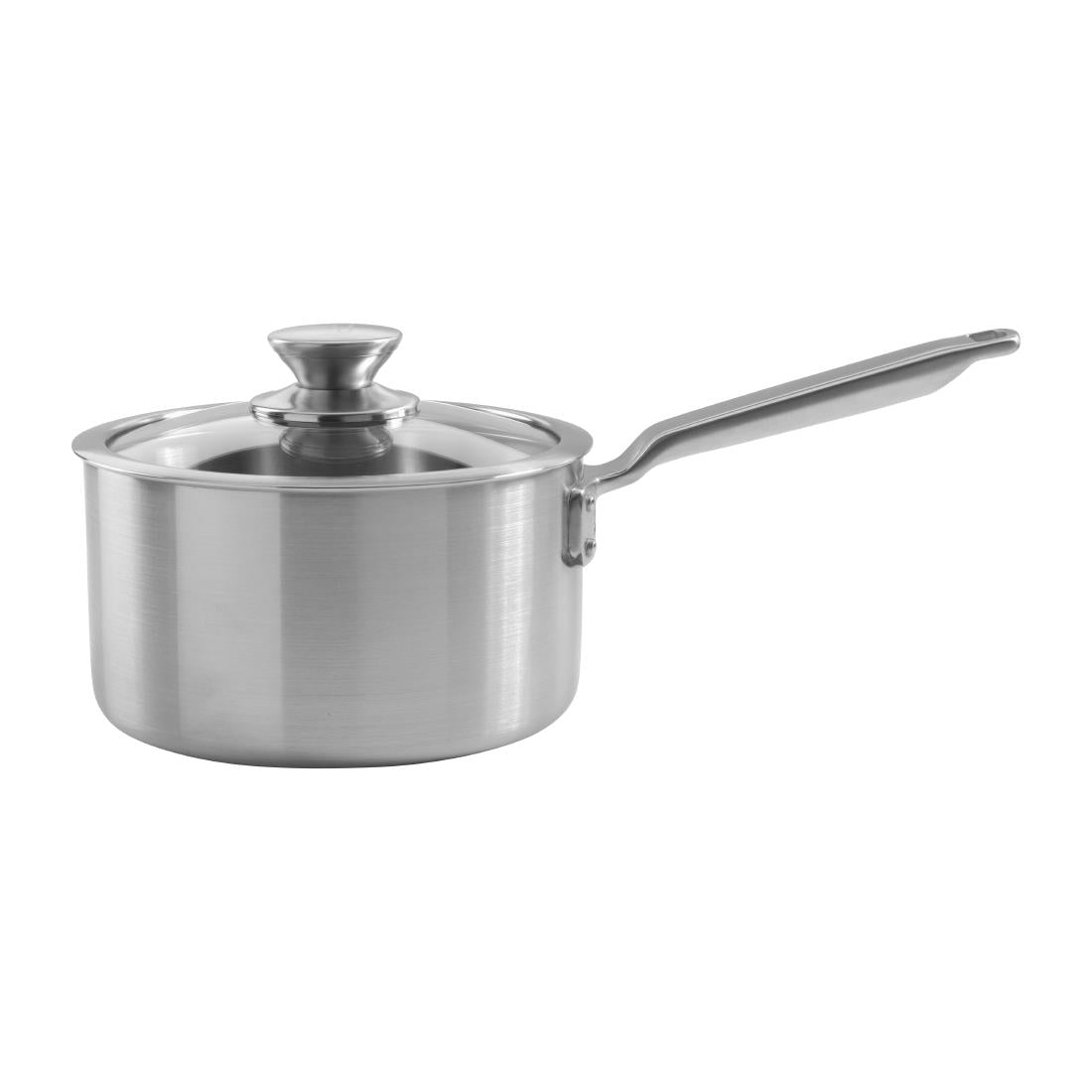 Samuel Groves Stainless Steel Saucepan and Glass Lid 18cm