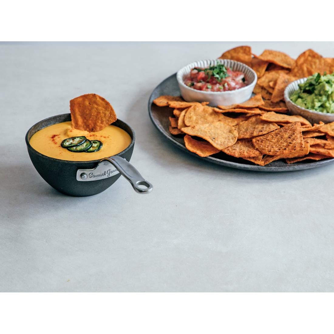 JC890 Samuel Groves Professional Seasoned Carbon Steel Sauce Pot - 12cm (Direct)