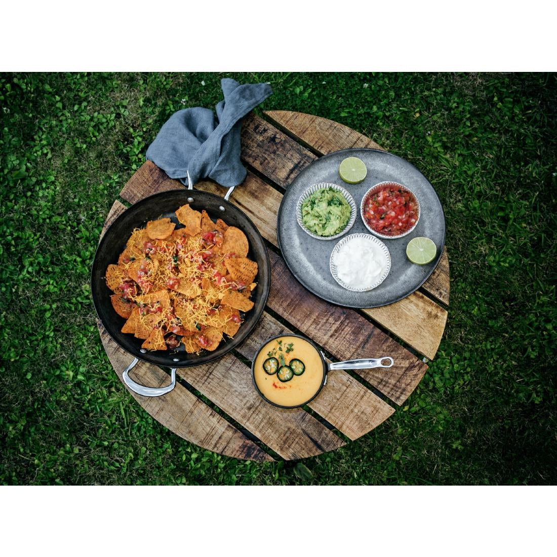 JC890 Samuel Groves Professional Seasoned Carbon Steel Sauce Pot - 12cm (Direct)