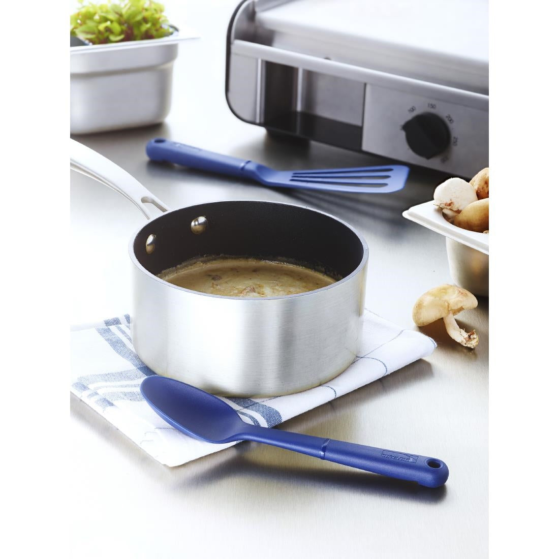 JC927 Deglon Blue Chef Spoon - 8"