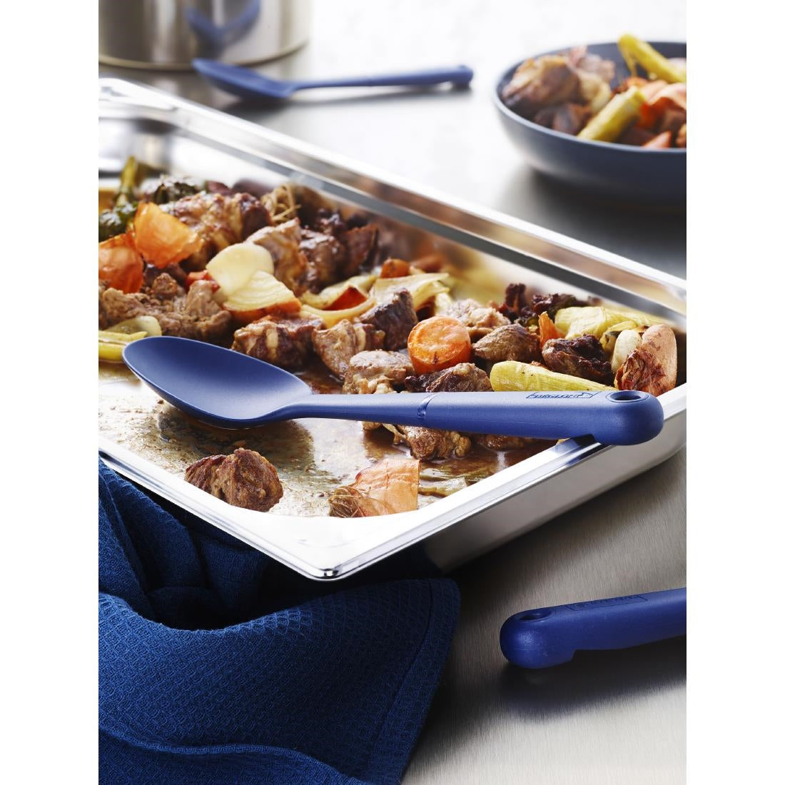 JC928 Deglon Blue Serving Spoon - 11"