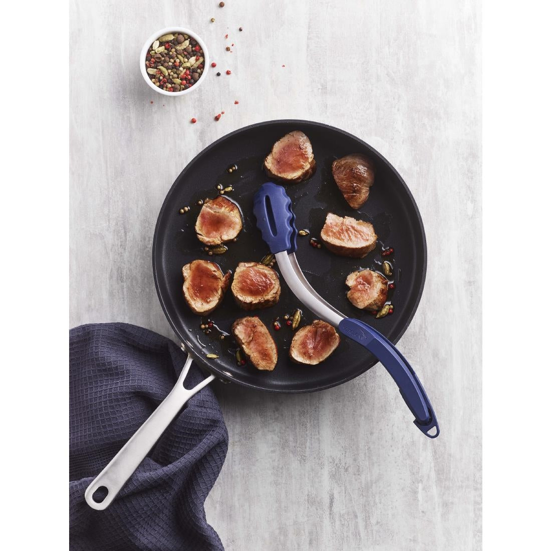 JC930 Deglon Blue Kitchen Tong - 32cm