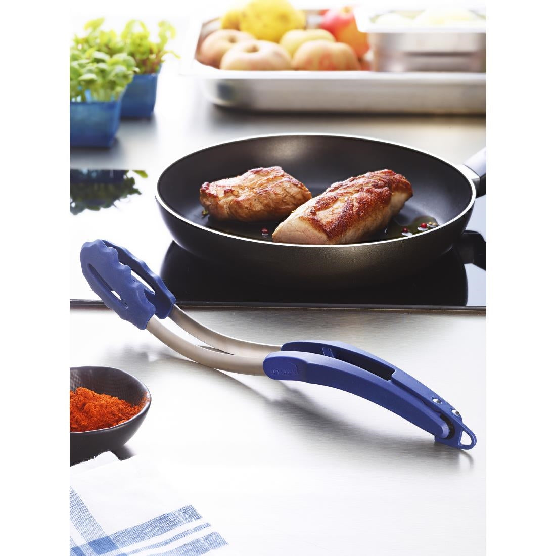 JC930 Deglon Blue Kitchen Tong - 32cm