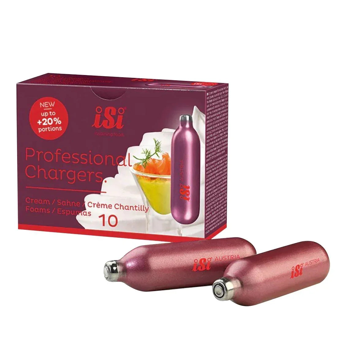 JC934 ISI Professional Chargers ECO Series for Cream Whippers - 8.4g(Pack 10)