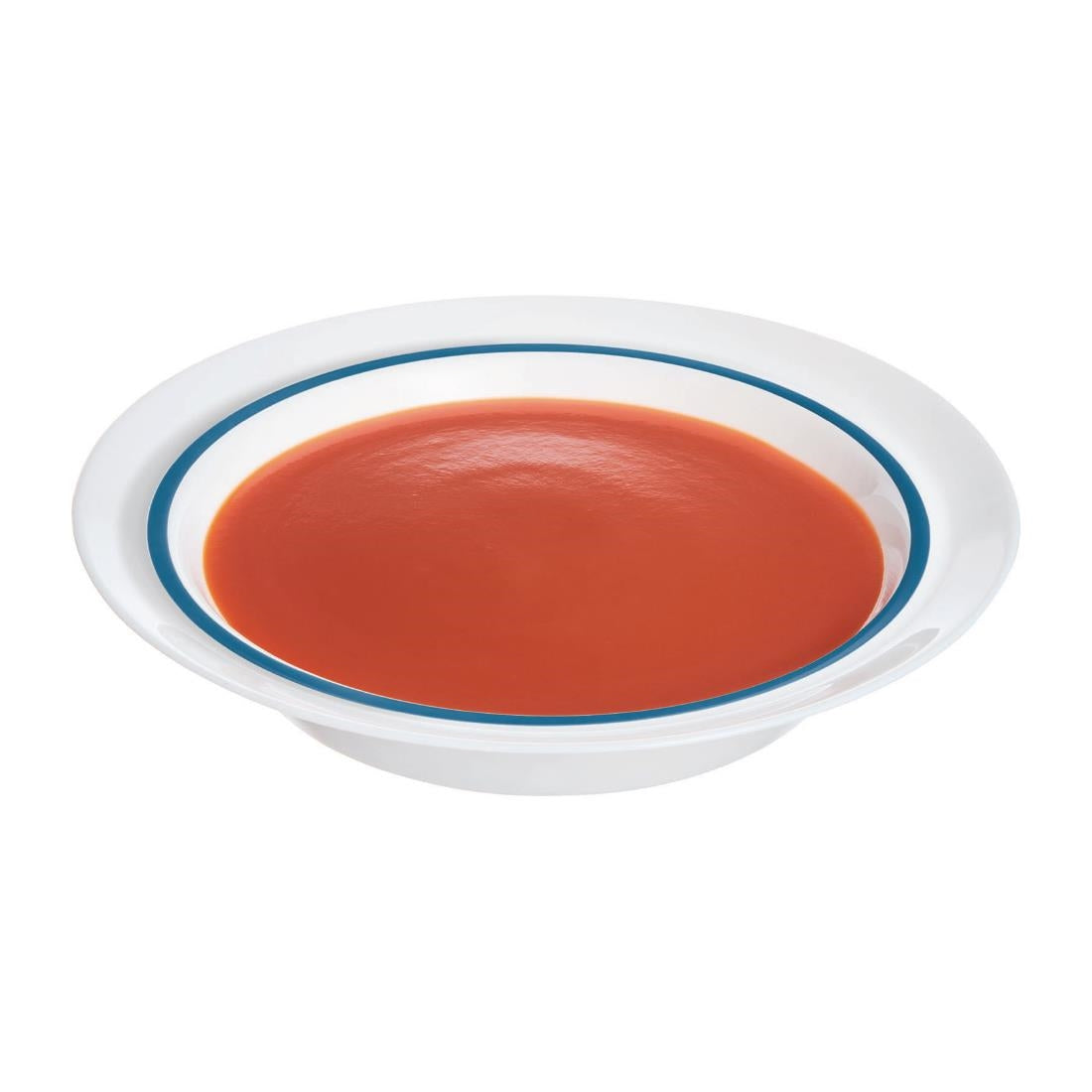JC962 Autonomy Blue Border Soup Dish - 230mm (Pack 12)