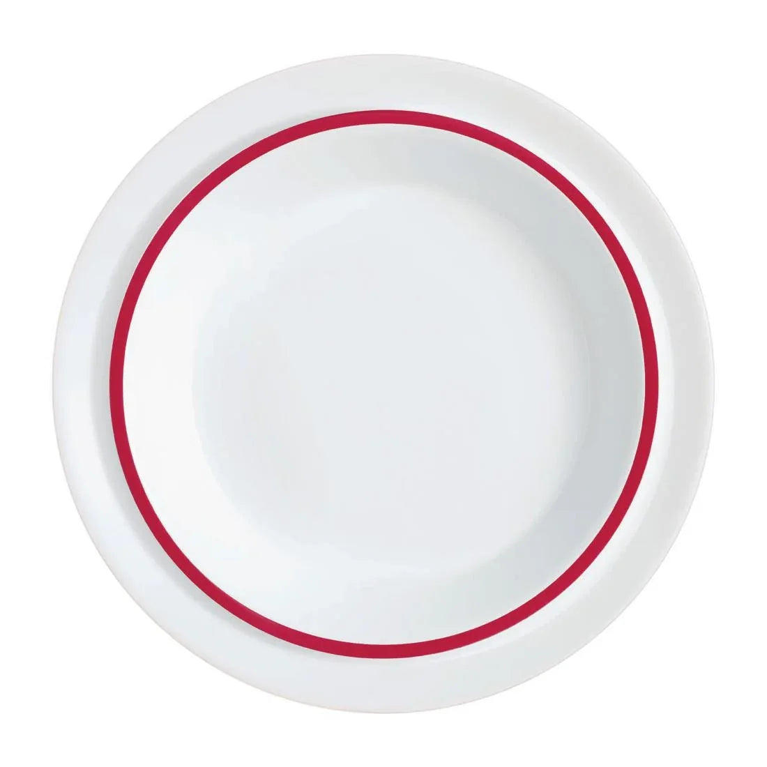 JC963 Autonomy Red Border Soup Dish - 230mm (Pack 12)